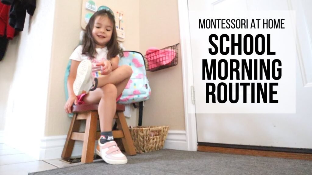 Montessori School Morning Routine at Home with a Preschooler and Toddler