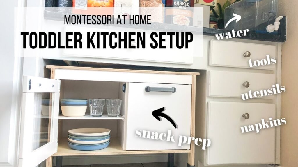 Setting up a Montessori kitchen at home for toddlers