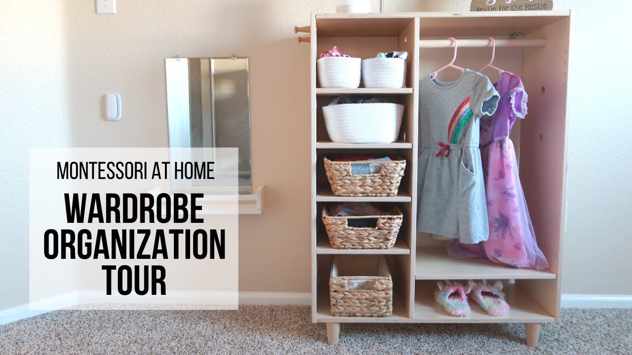 montessori wardrobe organization tour video by hapa family