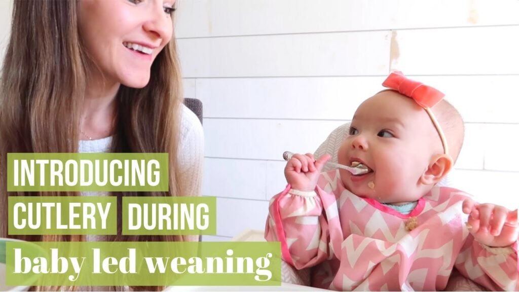 Baby Led Weaning: Introducing a Spoon  Fork