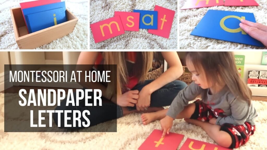 Teaching Letter Sounds with Montessori Sandpaper Letters